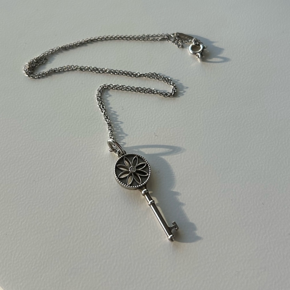 Tiffany & Co Small Daisy Key Pendant Necklace Charm
